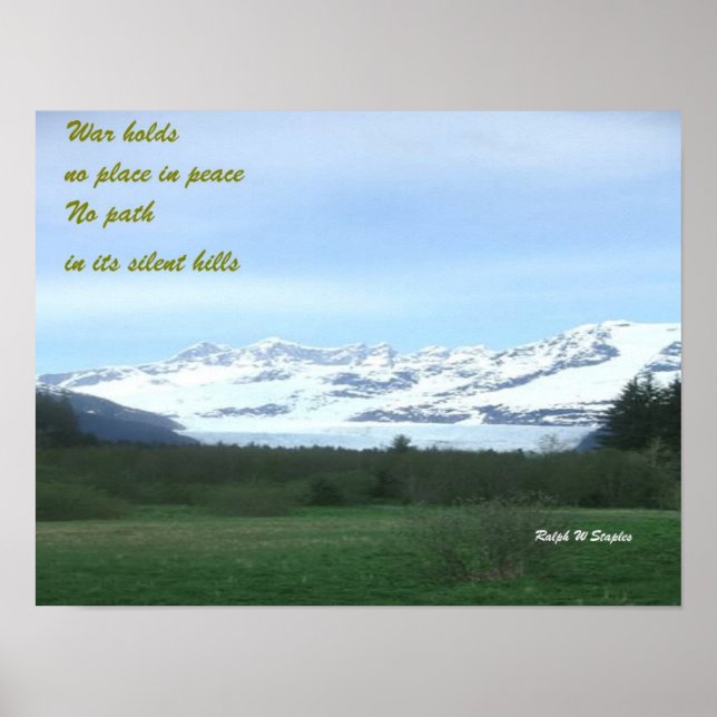 Colinas silenciosas, poster de paz (Frente)