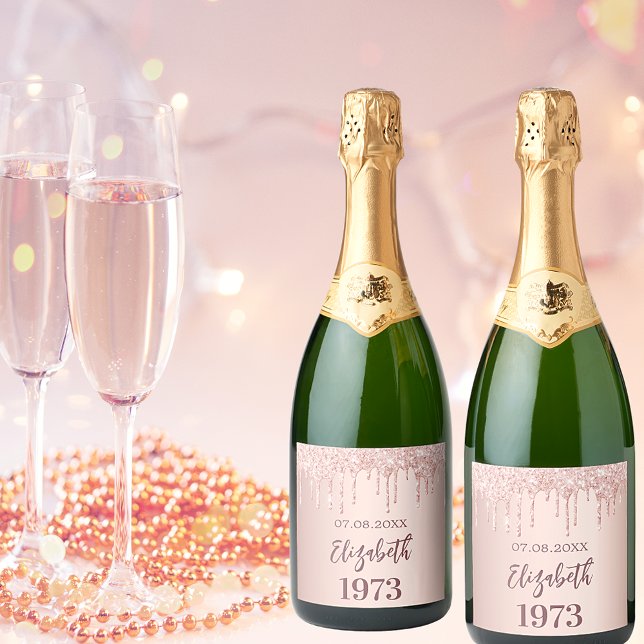 Colírio de ouro de rosa ano de festa de aniversári (Criador carregado)