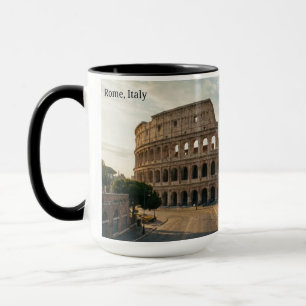 Coliseu Roma Itália Pôr do Sol Paisagem Caneca de