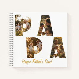 Collage Cutout Letters PAPA I White