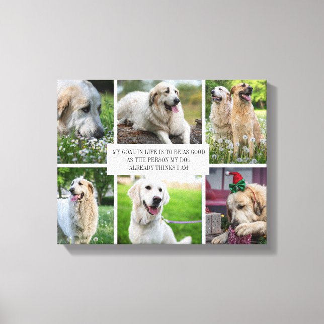 Collage Pets Foto Moderna Canvas de Cachorros (Frente)