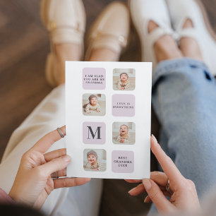 Collage Photo & Best Avó Ever Best Purple Gift