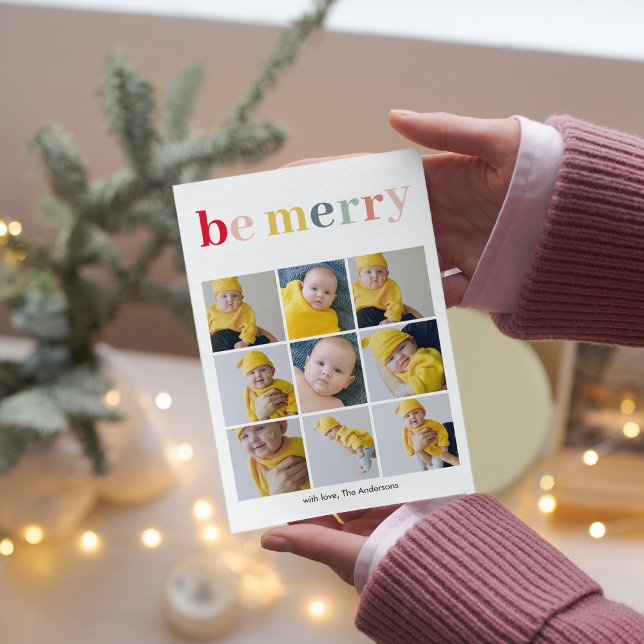 Collage Photo | Feliz Feriado Colorido Seja Feliz (Criador carregado)