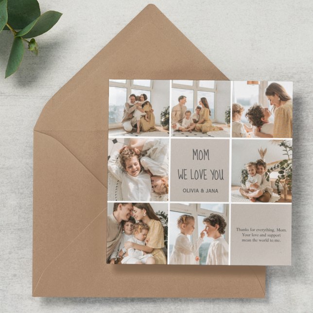 Collage Photo Mãe Nós Te Amos (Criador carregado)