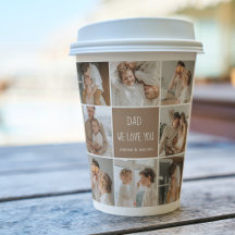 Collage Photo Pai We Love You Happy Dia de os pais