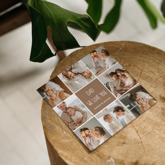 Collage Photo Pai We Love You Happy Dia de os pais (Criador carregado)