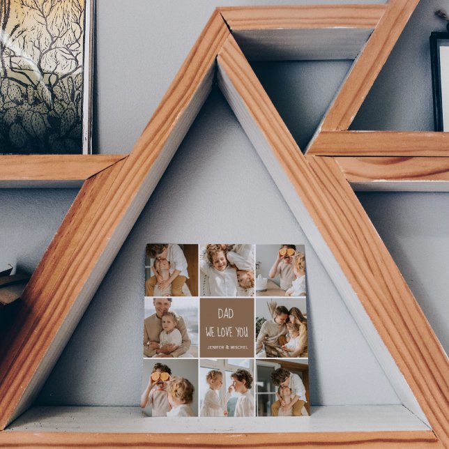 Collage Photo Pai We Love You Happy Dia de os pais (Criador carregado)