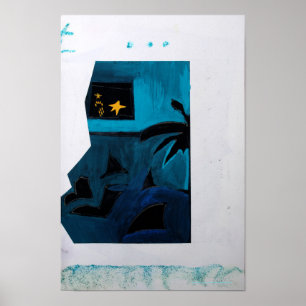 Collages Bruyants Artist Book Blue Room 2 Poster