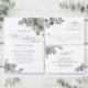 Convite Rustic Watercolor Greenery Casamento Salve a Data (Personalize a coleção deste criador independente.)