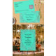 Anúncio Elegante Daisies Turquoise Mesa de Casamento Sem C (Elegant Turquoise Daisy Wedding Suite Collection: party favors, stickers, wedding invitations, cards)