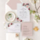 Convite Casamento Floral Elegante Burgundy Blush Greenery (Criador carregado)