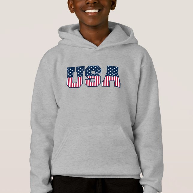 College USA Font Red White Blue Stars And Stripes (Frente)