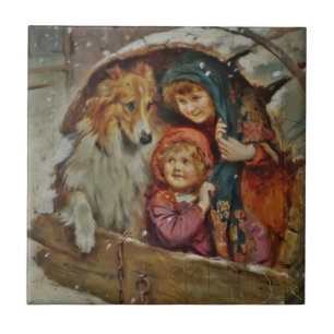 Collie and Children in the Doghouse