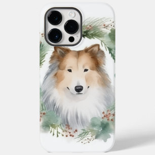 Collie Christmas Wreath Festivo Pup