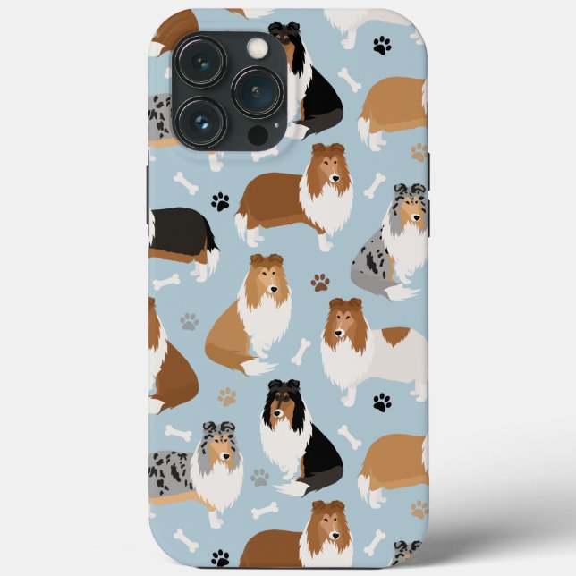 Collie Paws e Bones, capas de iphone de casaco (Verso)