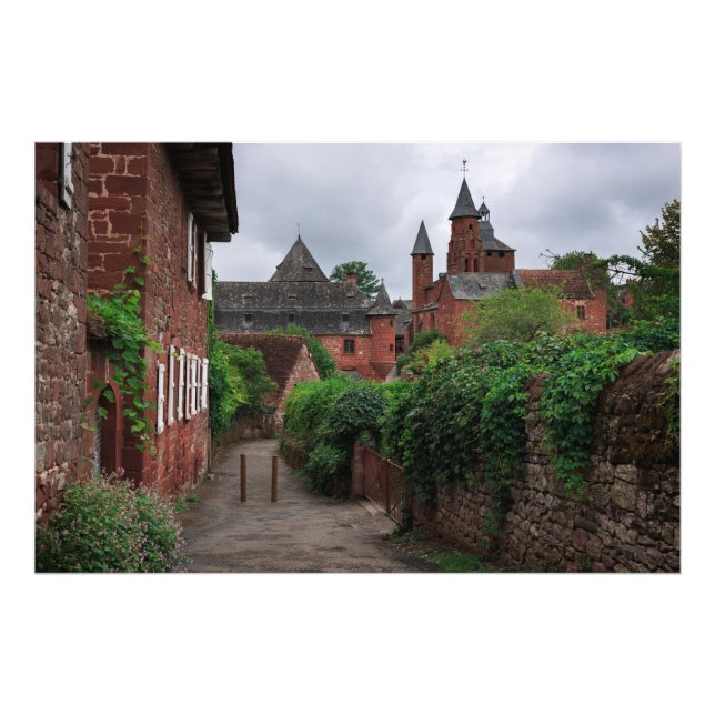 Collonges-la-Rouge, impressão de fotos da vila ver (Frente)