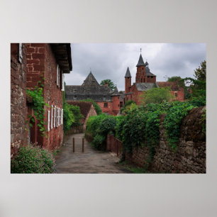 Collonges-la-Vermelho, o poster vermelho da vila