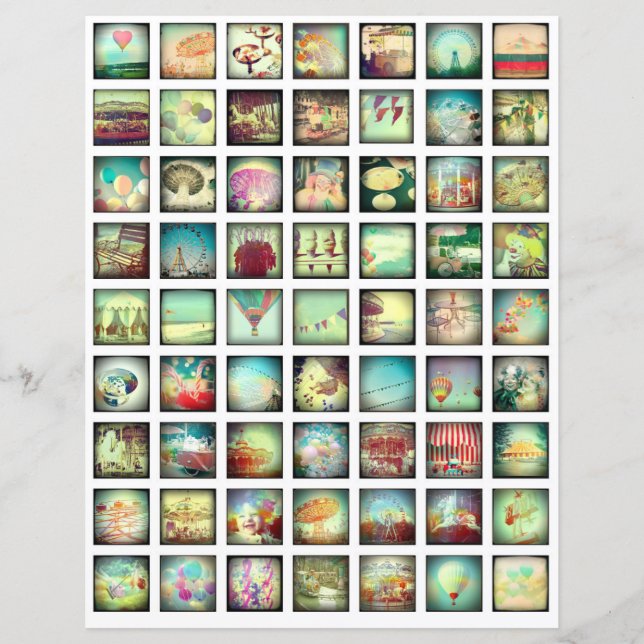 Collsheet vintage Romântica Elementos do manual (Frente)