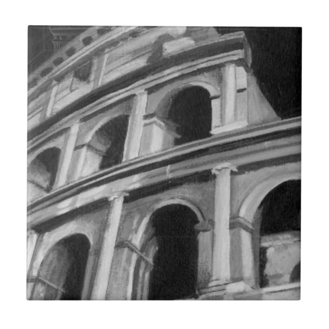 Colo Romano com Desenhos Arquitetônicos (Frente)