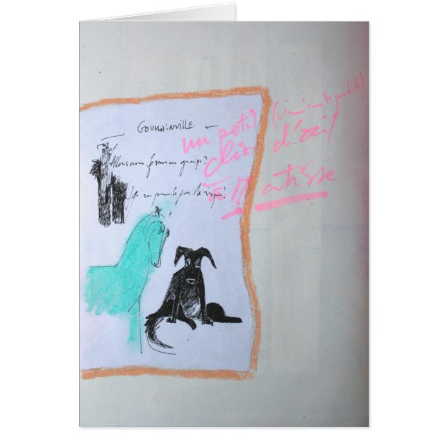 Coloca Bruyants - Livro Horse e Cartão de Cachorro (Frente)