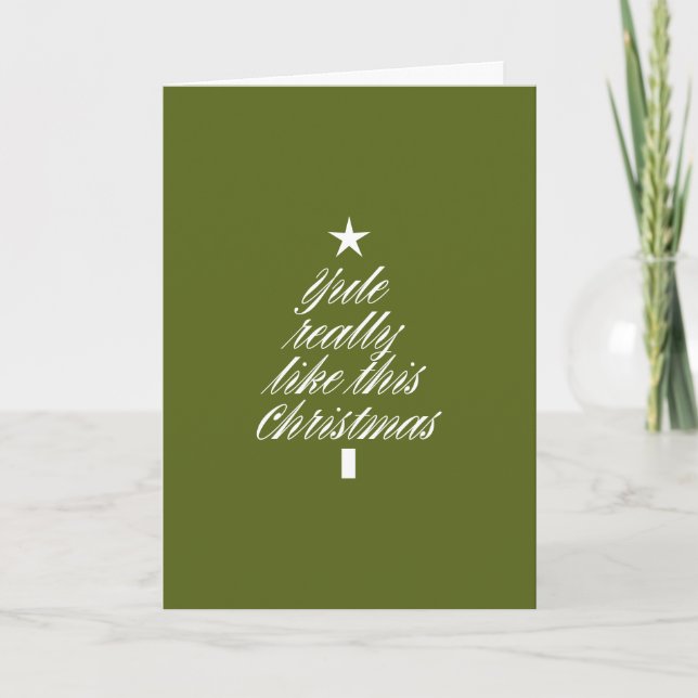 Colocação de Cartão Presente DIY Natal "Yule" Cart (Frente)
