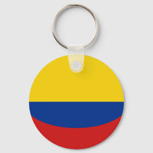 Colombia Fisheye Flag Chaveiro