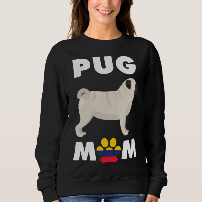 Colombiana Pug Mãe Camisa Essencial 1013 (Frente)