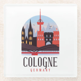 Colônia Alemanha Vintage Cityscape