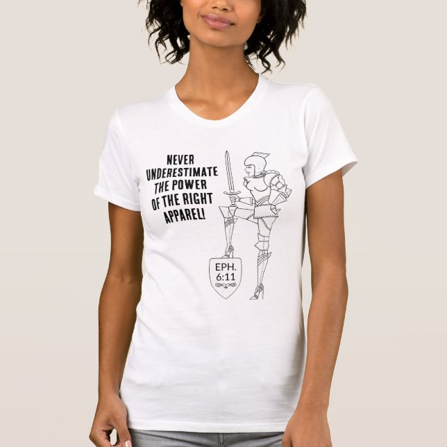 "Coloque a Armadura Completa" Camiseta (Frente)