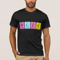 Coloque a camisa do nome da mesa periódica