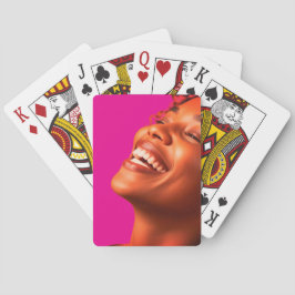 Coloque a foto dela em um baralho de cartas clássi