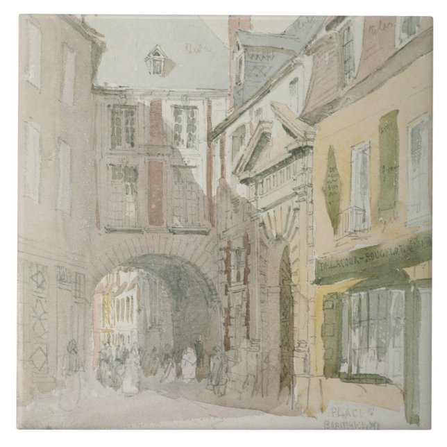Coloque Barthelme, Paris, c.1829 (w/c & lavagem (Frente)