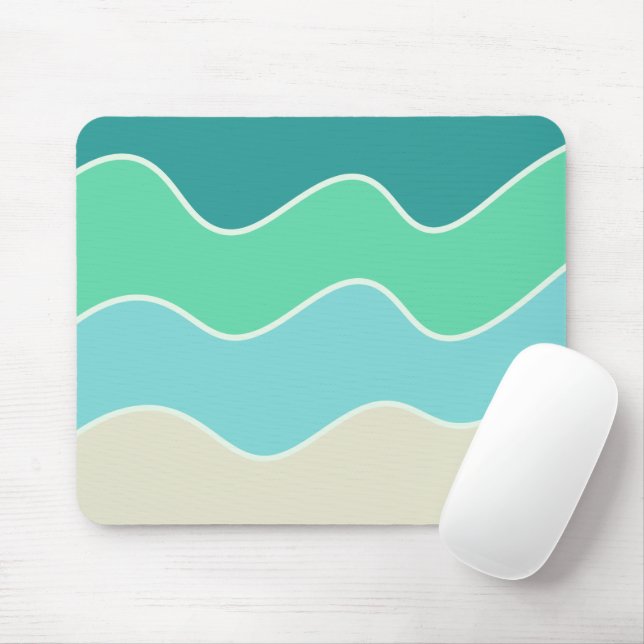 Coloque o mouse pad das ondas (Com mouse)