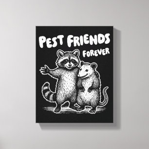 Coloque os Amigos para a Canvas Branca de Impressã
