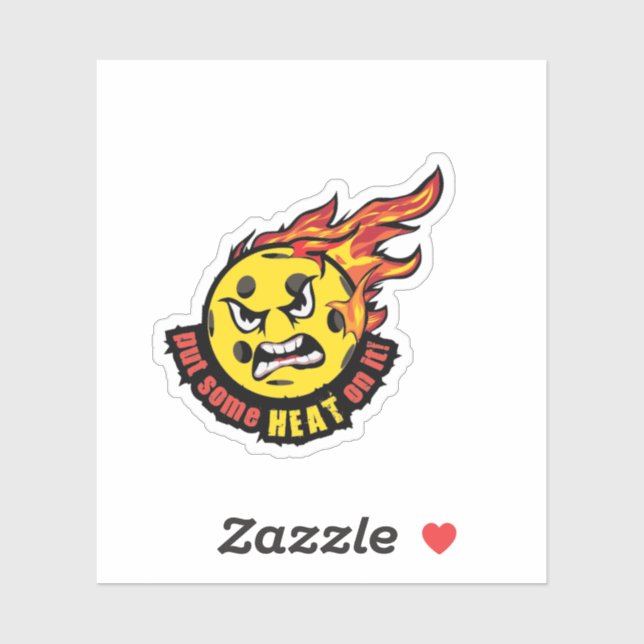 Coloque Um Calor No Adesivo (Folha)