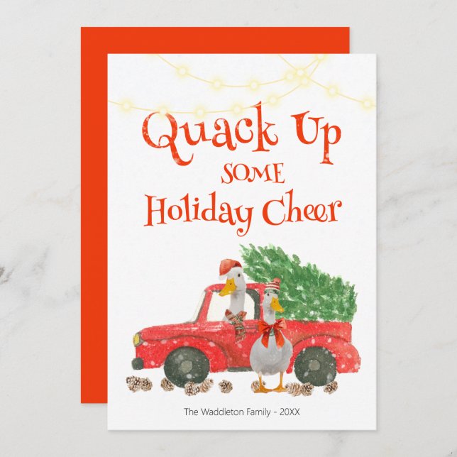 Coloque Um Pato Feriado Cheio (Frente/Verso)