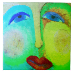 Coloque uma Abstrato de arte feliz