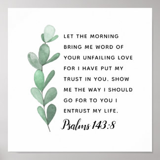 Coloquei minha confiança em você Impressão de Escr