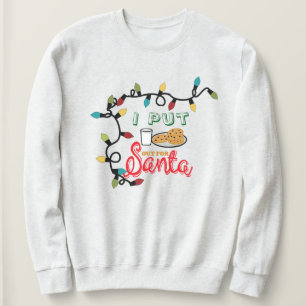 Coloquei para o Papai Noel - Moletom de Natal Engr