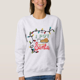 Coloquei para o Papai Noel - Moletom de Natal Engr