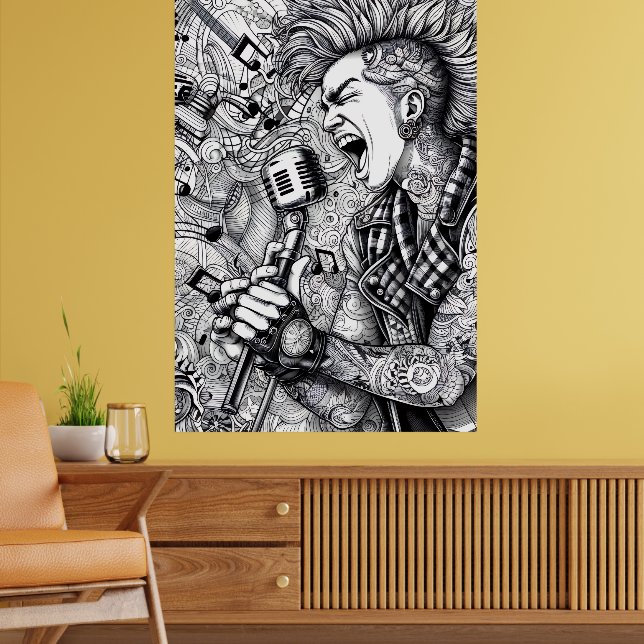 COLOR IT YOURSELF! Adult Coloring Book Poster (Sala de Estar 2)