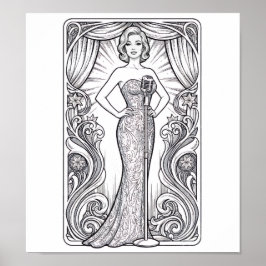 COLOR IT YOURSELF! Adult Coloring Book Poster