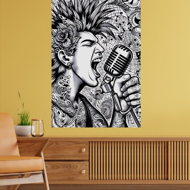 COLOR IT YOURSELF! Adult Coloring Book Poster (Sala de Estar 2)