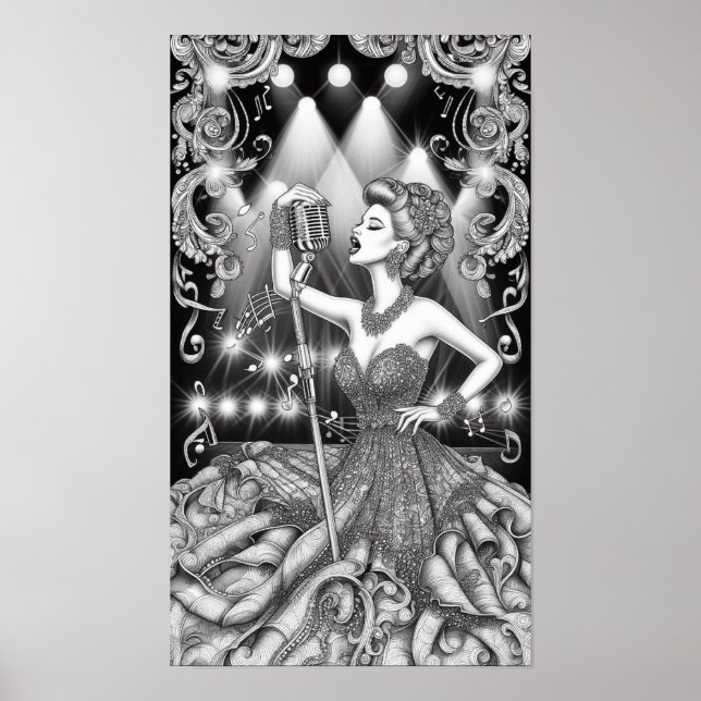 COLOR IT YOURSELF! Adult Coloring Book Poster (Frente)