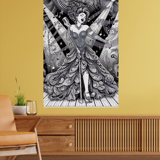 COLOR IT YOURSELF! Adult Coloring Book Poster (Sala de Estar 2)