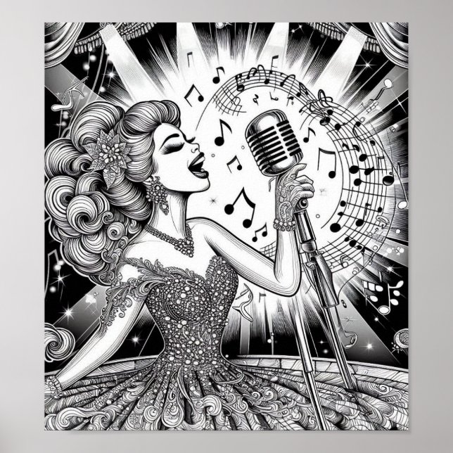 COLOR IT YOURSELF! Adult Coloring Book Poster (Frente)