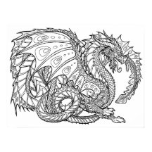 Coloração de Dragões Diversos Poster 1