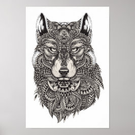 Coloração do Poster Wolf