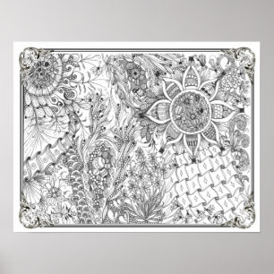 Coloração Poster "Ladybug, Ladybug"