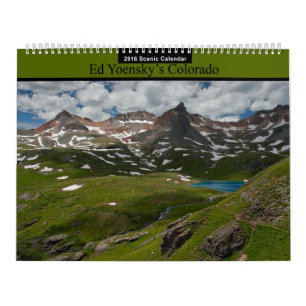 Colorado de Ed Yoensky 2016 calendários cénicos